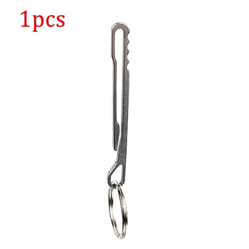 porte-outils en acier inoxydable, porte-clés multifonctionnel, mousqueton, pince à billets, boucle de sac à dos, accessoires essentiels pour le camping en plein air