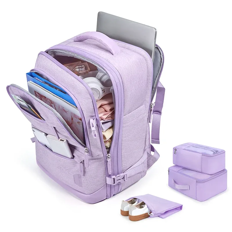 sac dos pvc gris marron bandes fixation latérale ouvrante zippée ceinture air souple décontracté multifonctionnel sport voyage extérieur école