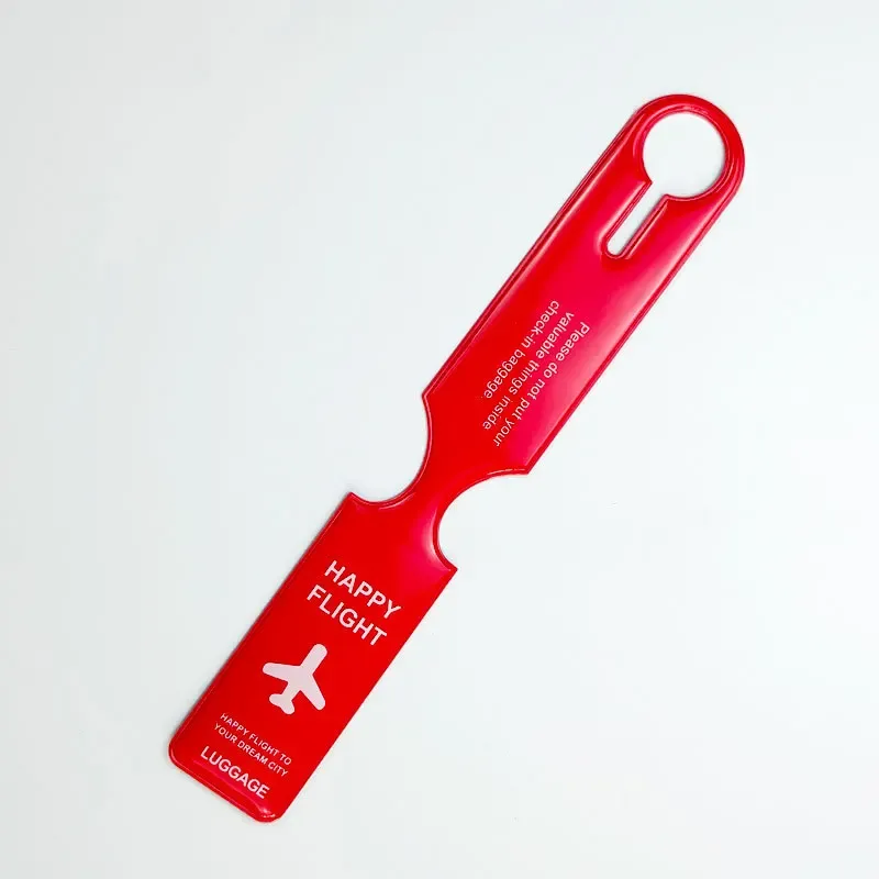étiquettes de bagage en pvc pour avion, carte d'embarquement, étiquettes de valise anti-perte, étiquette de bagage, nom, identification, adresse, accessoires de voyage