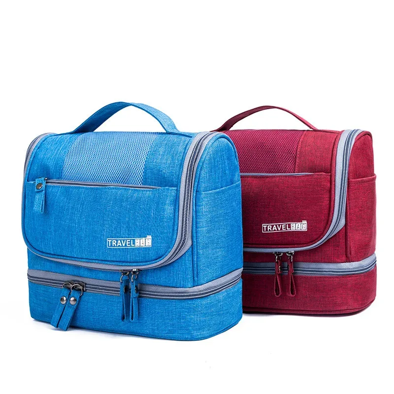 trousse de toilette suspendue à séparation sèche et humide, trousse de maquillage de voyage, sac de rangement de cosmétiques, trousse de maquillage, grand sac de maquillage