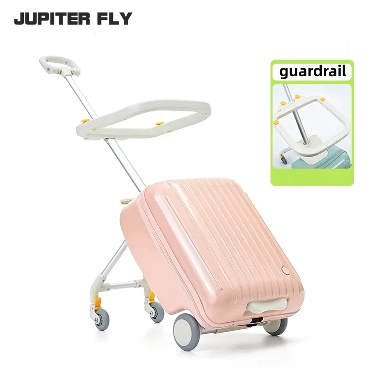 valise de voyage multifonctionnelle pour enfants, chariot à roulettes 20 pouces, bagage à main, chariot porteur pour les voyages