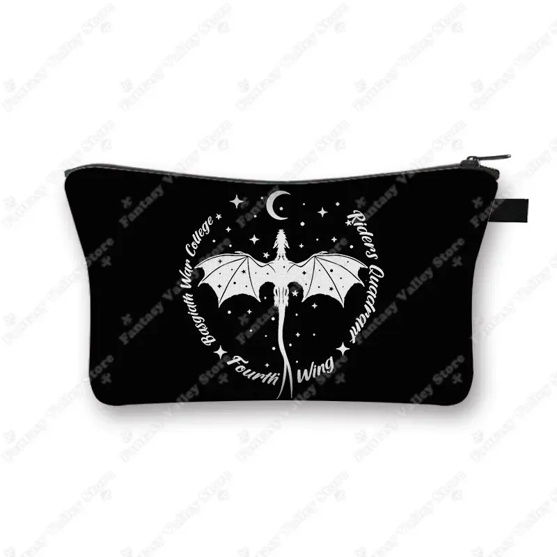 trousse toilette toile noire motif fleurs bleu rose voyage décontracté cosmétiques maquillage sac portable