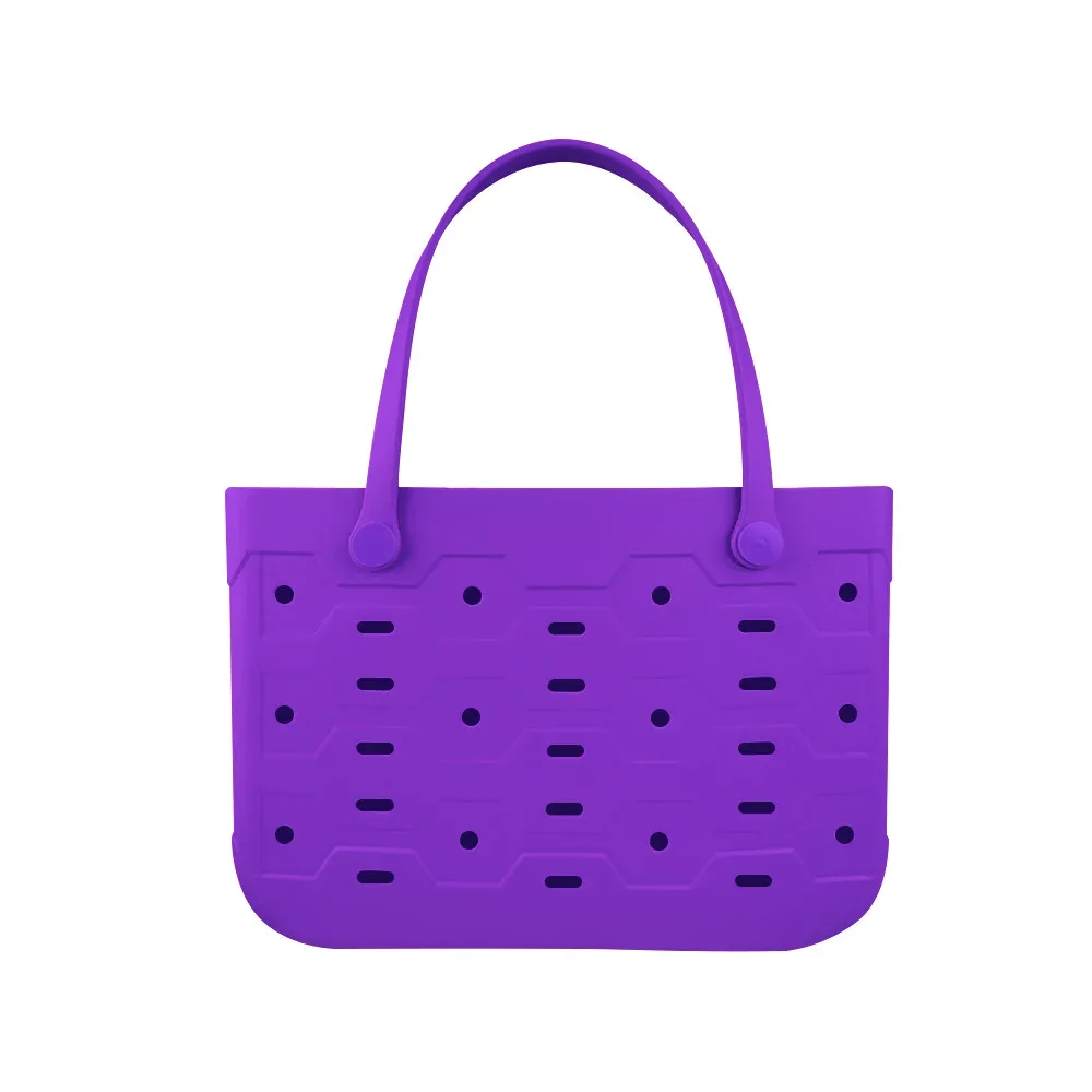 sac de plage en eva haute densité, imperméable, avec trous, style sac à main de voyage, organisateur de rangement multi-usages, grande taille pour usage quotidien