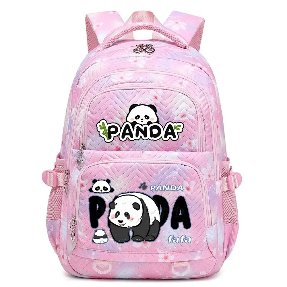nouveau panda he hua sac à dos mignon dessin animé imprimé étudiant cartable mode garçons filles haute qualité grande capacité voyage sacs à dos