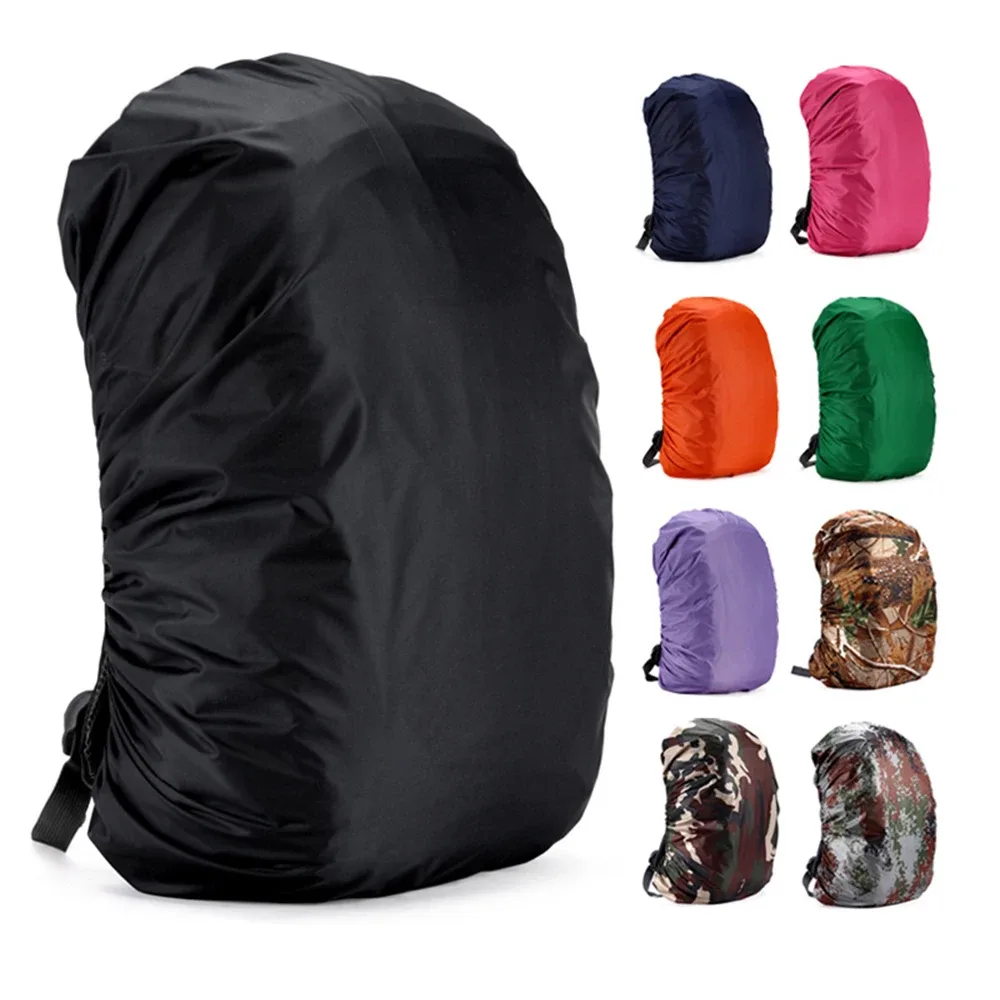 Sac Dos Housse Nylon Protection Plein Air Bleu Orange Noir Vert Bleu Marine Violet 35L