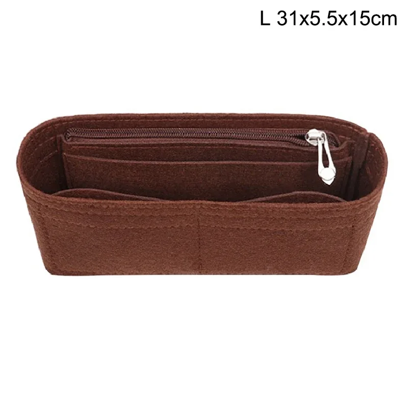 organisateur de sac à main pour femme, insert multi-poches en feutre, doublure de sac à main, 8 compartiments, idéal pour les grands sacs fourre-tout