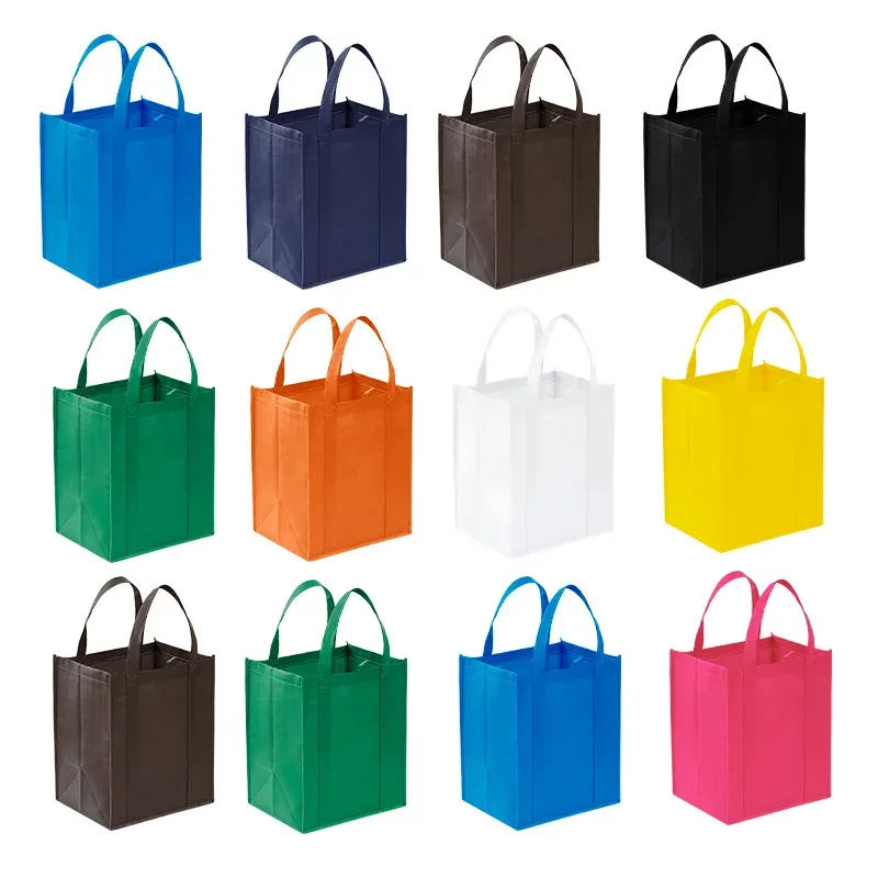 Sac à provisions non tissé de grande capacité, sac fourre-tout pliable, sacs fourre-tout réutilisables, sac à main de voyage extérieur, pocommuniste de rangement