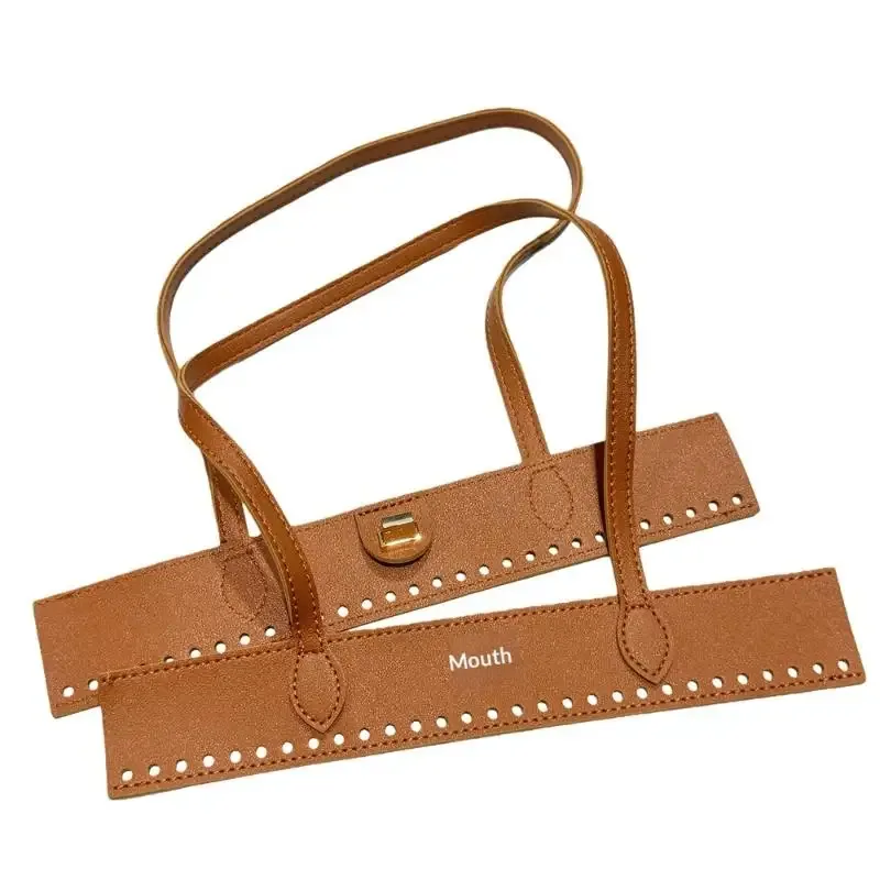 poignée de remplacement en pu tressé pour accessoires de fabrication de sacs à main diy, poignée robuste pour projets de sacs fourre-tout