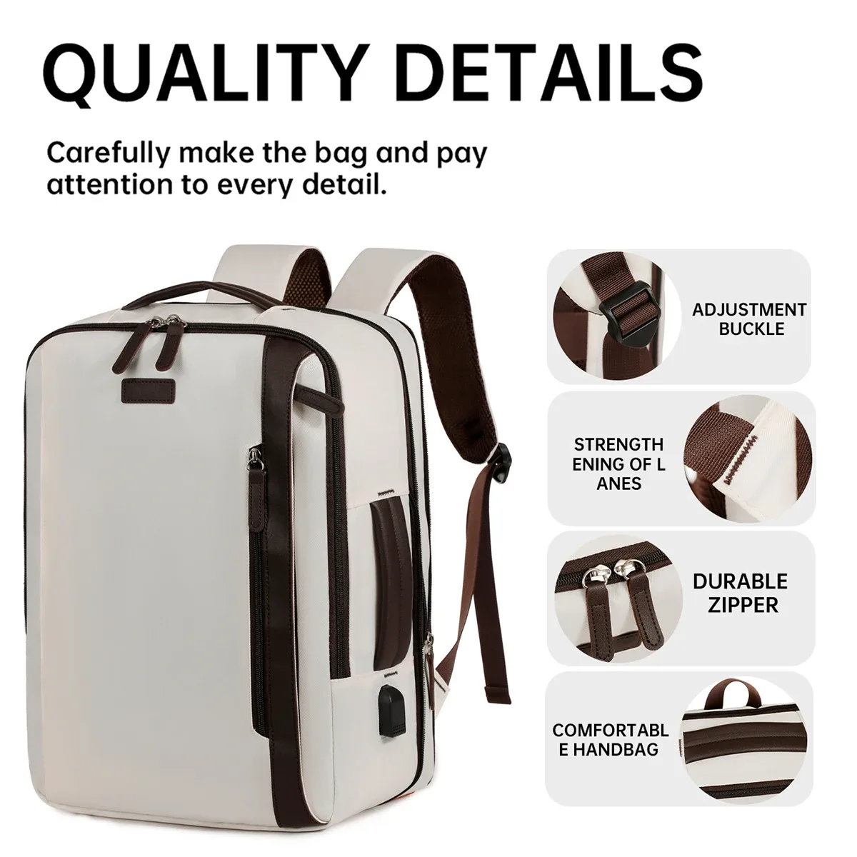sac à dos pour ordinateur, sac à dos pour homme, sac à dos de voyage, sac d'école grande capacité, sac de voyage d'affaires pour courtes distances, léger, sac d'embarquement multifonctionnel, sac d'étudiant