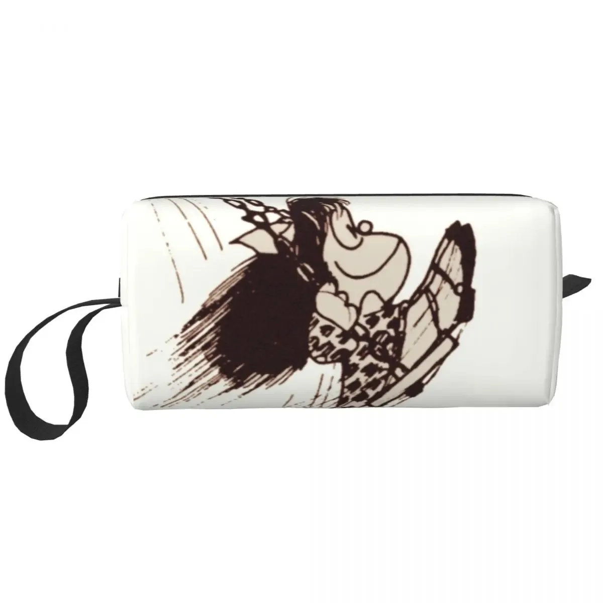 sac de maquillage personnalisé mafalda ballon coeur femmes voyage organisateur cosmétique mode quino manga dessin animé stockage trousses de toilette