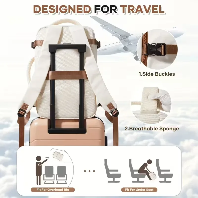 sac à dos pour ordinateur portable voyage 40x30x20 ryanair pochette d'ordinateur hommes femmes affaires sac de cabine étanche sac à dos sac d'école