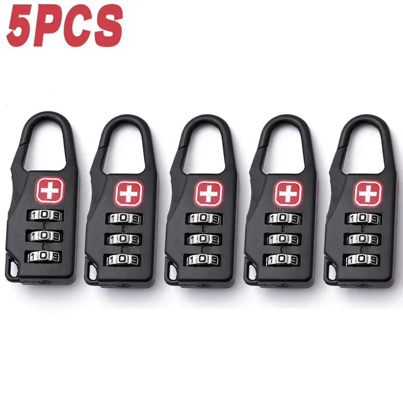 cadenas combiné serrure tsa alliage zinc sécurité douane chiffres rotatifs poignée crochette logo croix usage voyage