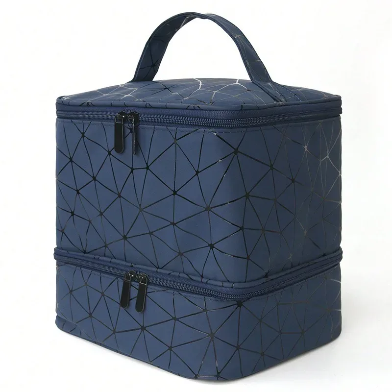sac cosmétique grande capacité transfrontalier, sac portable haut de gamme en pvc pour femme, sac de rangement pour vernis à ongles, sac fourre-tout pour manucure, sac