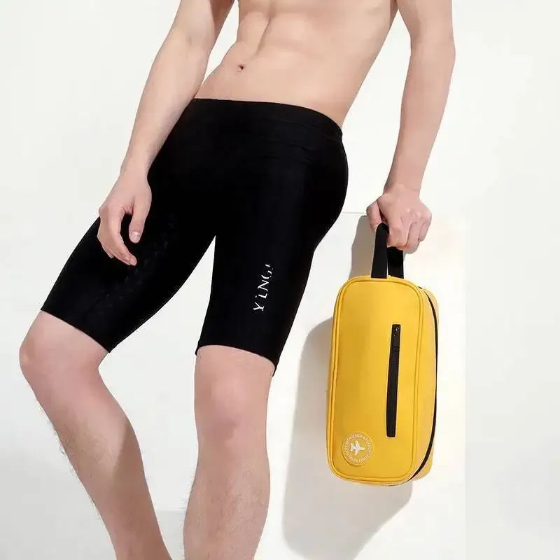 sac de sport de personnalité décontracté, séparation sèche et humide pour hommes, sac de sport à bandoulière pour femmes, sac de natation étanche en plein air en cuir