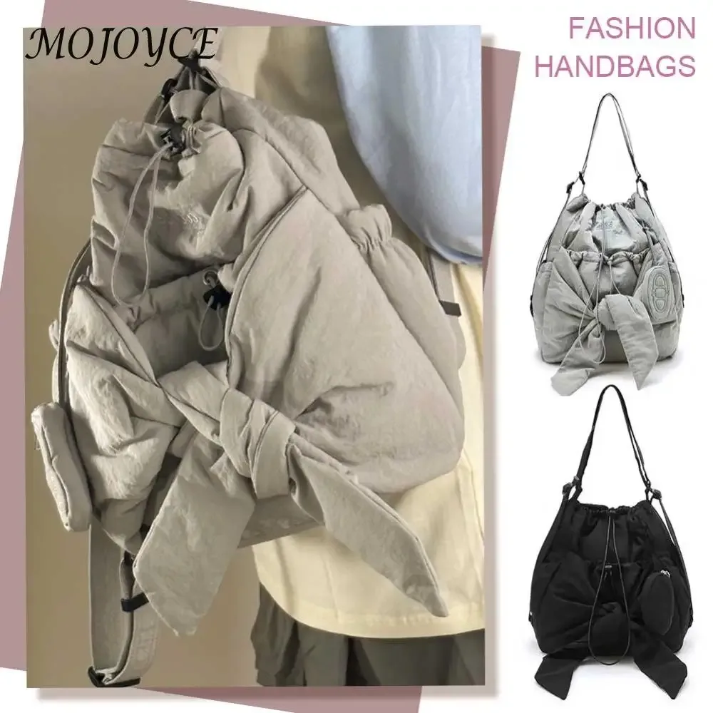 femmes maman maternité sac à dos grande capacité arc cordon sac à dos couleur unie sac à dos décontracté dames voyage sac à dos