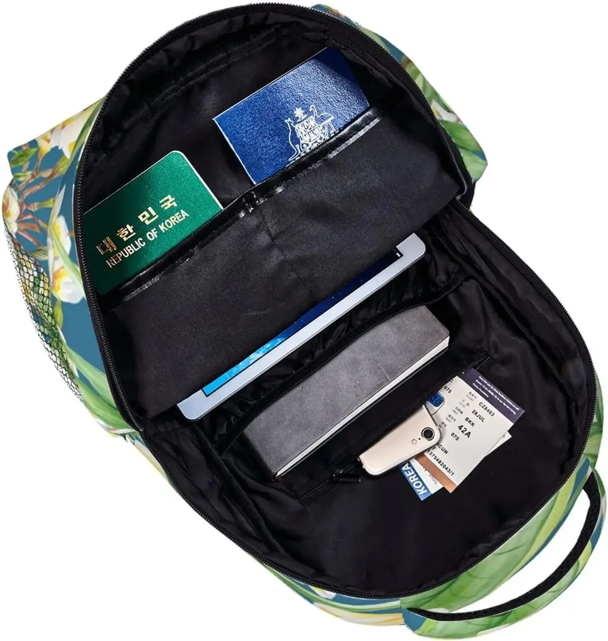 sac à dos à motifs de palmier hawaïen pour homme et femme, joli cartable pour ordinateur portable, voyage, randonnée, camping