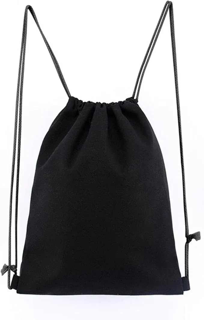 sac de rangement en coton avec cordon de serrage, sacs en toile blanche pour bonbons, pochette cadeau, sacs réutilisables pour articles ménagers, sacs anti-poussière
