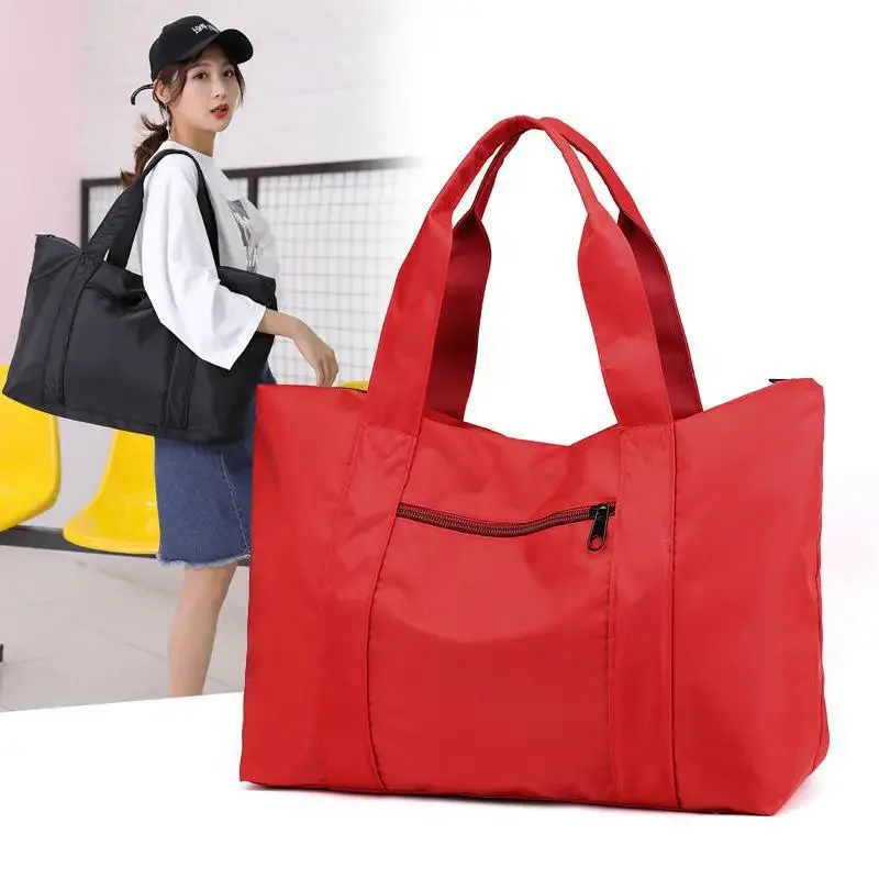 sac de voyage portable de grande capacité pour femmes, sac à roulettes tendance, sac de loisirs étanche, sac à bagages courte distance, sac universel