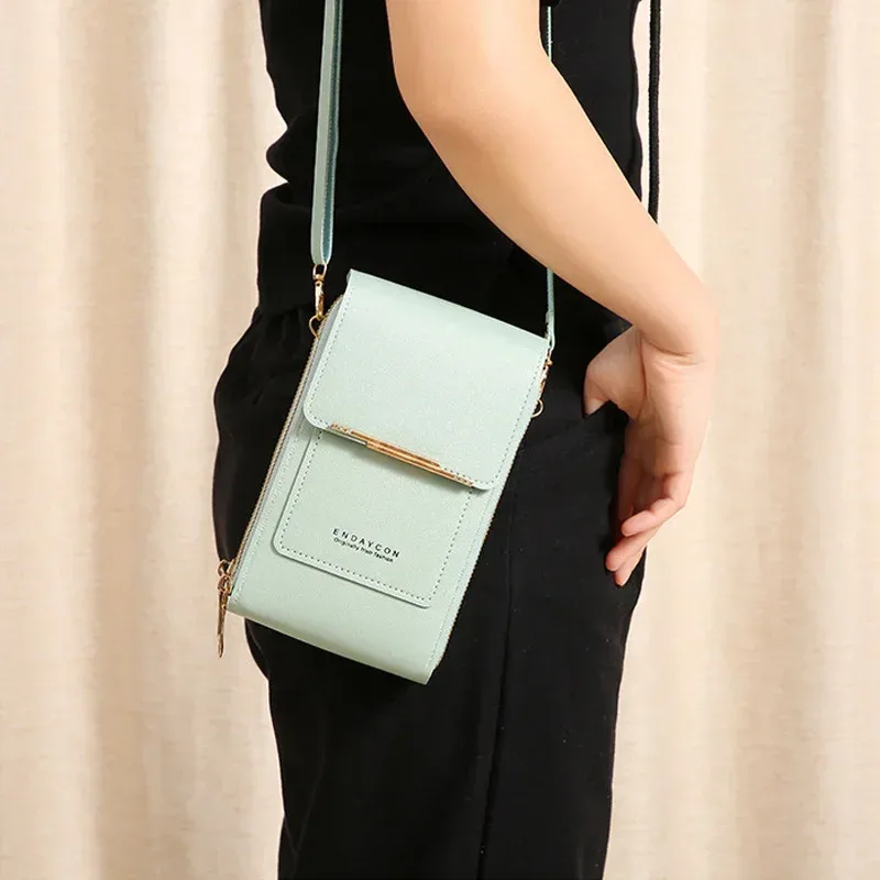 sacs à bandoulière pour femmes, portefeuilles pour écran tactile, sac à main pour téléphone portable, sac à main avec sangle en cuir souple, sacoches de luxe