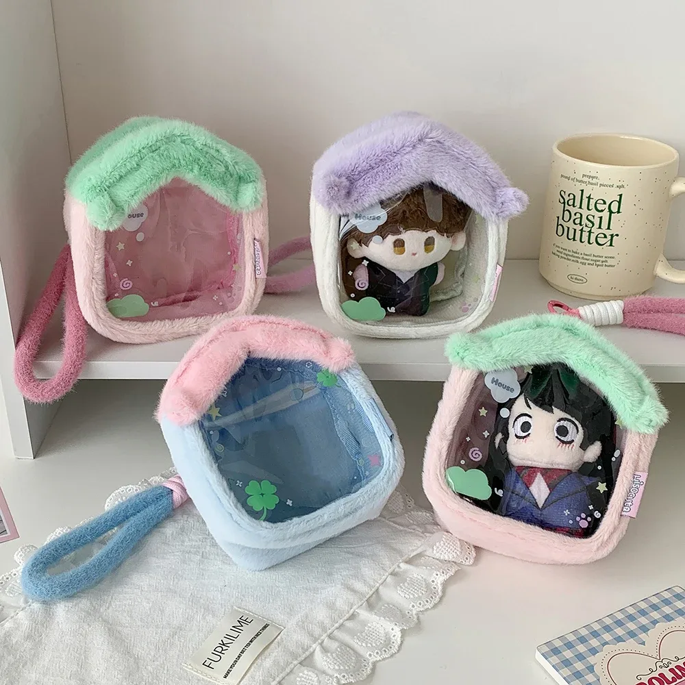 kawaii dessin animé maison modèle poupée sac de rangement sac à main mignon fille sac à bandoulière pendentif figure décoration sac portefeuille maquillage sac cadeau