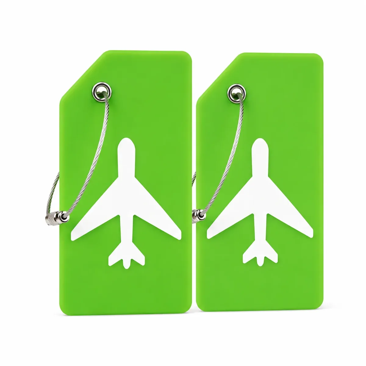 étiquette bagage silicone motif avion jaune orange bleu rouge noir vert rose voyage famille affaires identification valise nom adresse