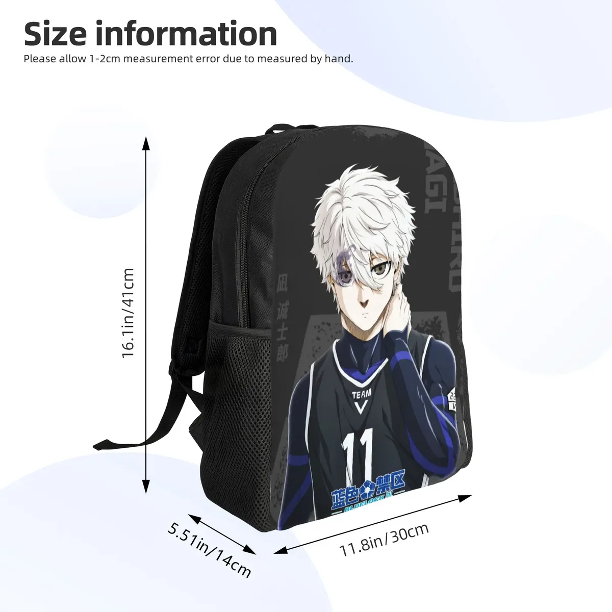 sac à dos anime blue locks pour femmes, sac d'école tendance pour enfants, sac à dos pour ordinateur, sac à dos de voyage pour garçons et filles