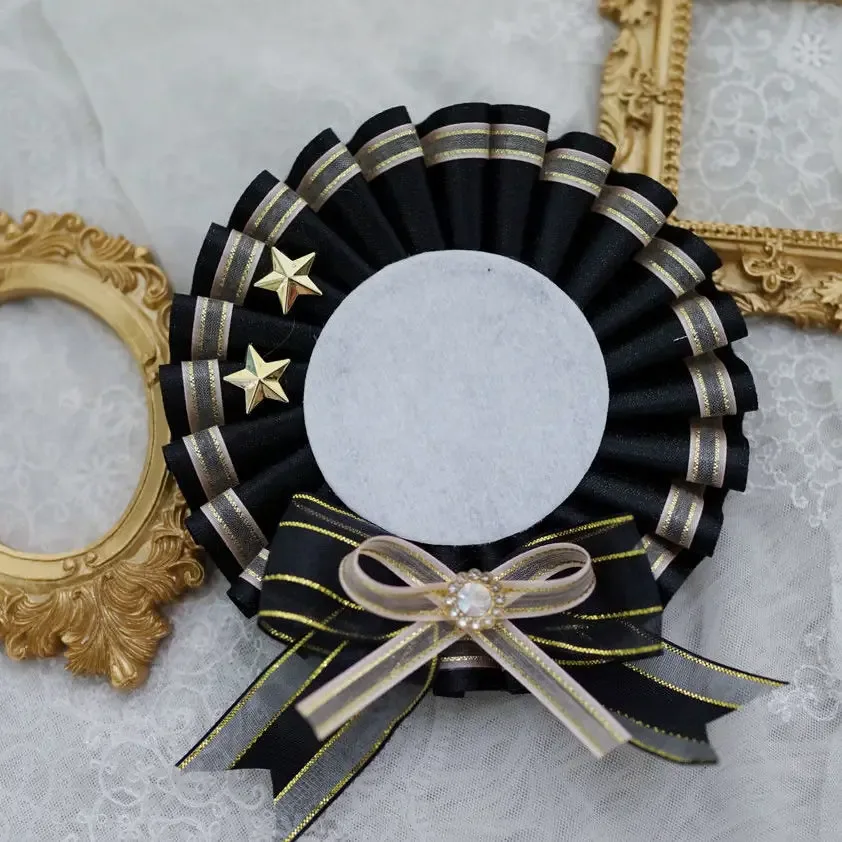 porte-badge mignon. décorations pour sacs ita. accessoires pour sacs à dos. artisanat de cosplay d'anime lolita. badge rosette