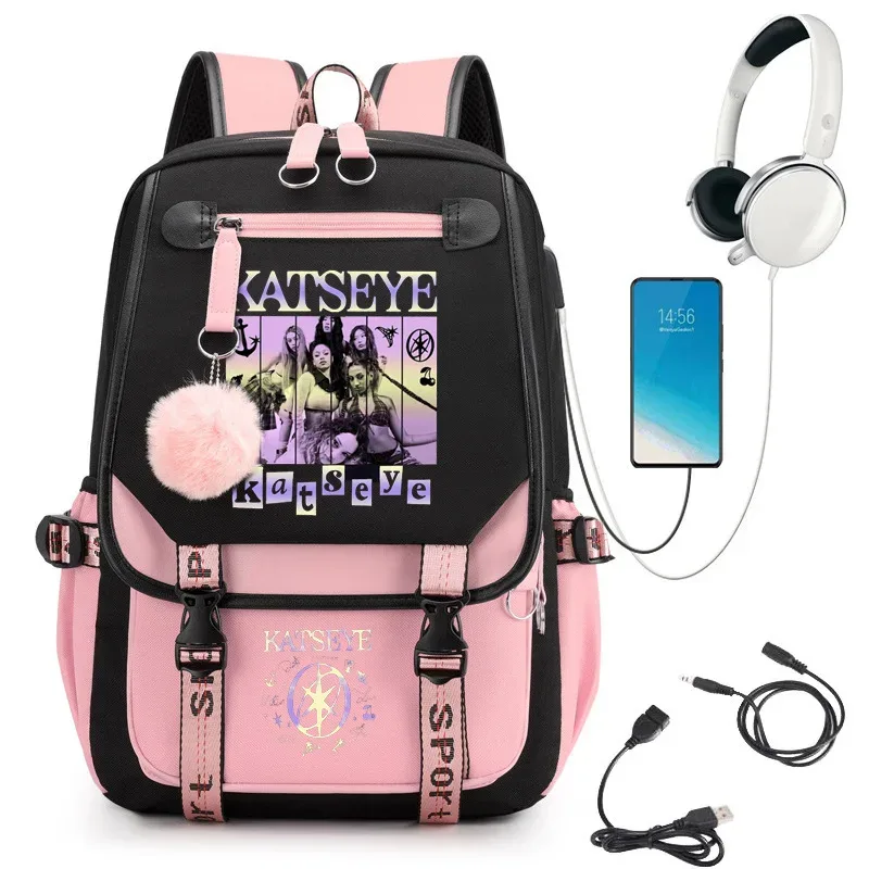 kayseye – sac à dos imprimé chao pour étudiants, sac d'école en toile de grande capacité, sac à dos de voyage de haute qualité pour garçons et filles