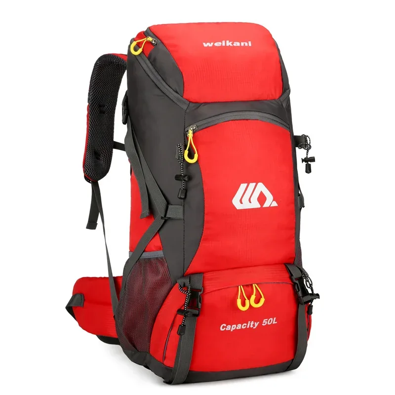 grand sac à dos de voyage étanche pour homme, sac de camping, sac à dos de randonnée, sac de tourisme, sports de plein air, escalade, canadisme, 50l