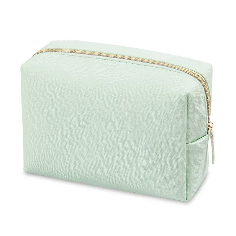 sacs de toilette portables en cuir pu, 1 pièce, sacs de maquillage de voyage imperméables pour femmes, petits, moyens et grands sacs de rangement de cosmétiques