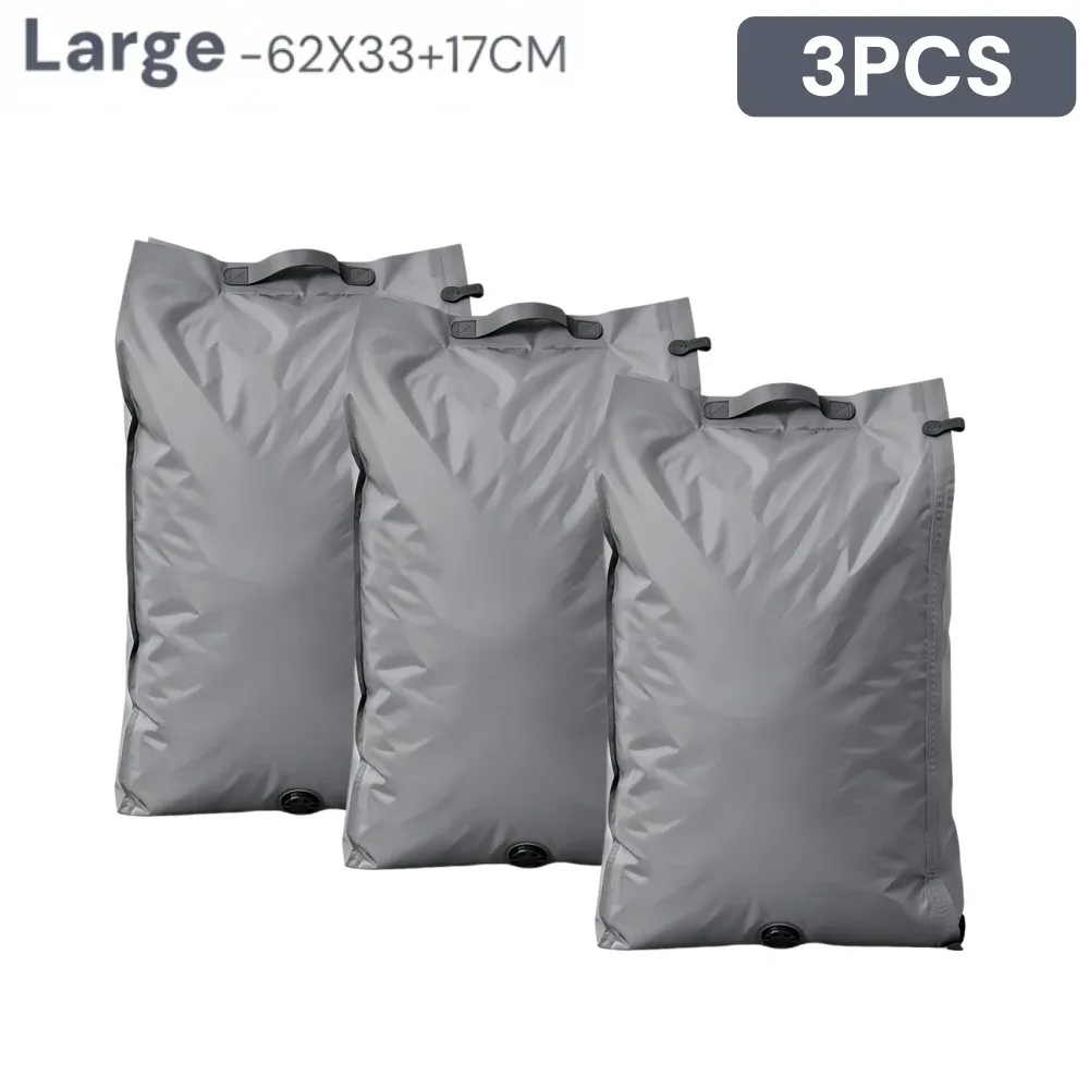 sacs de compression réutilisables pour voyage, sacs de rangement sous vide pour vêtements et valises, sacs gain de place pour les essentiels de voyage et de déménagement