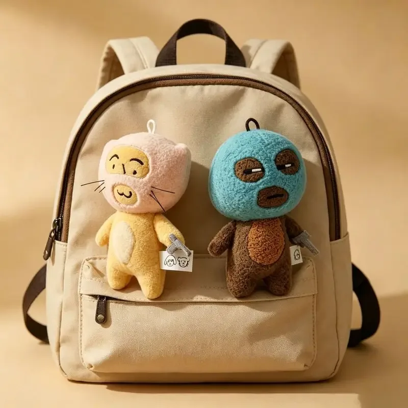porte-clés en peluche drôle de voleur, pendentif de poupée en peluche abstraite mignonne et originale, breloques uniques pour sac à dos d'étudiant, cadeau fantaisie pour amis
