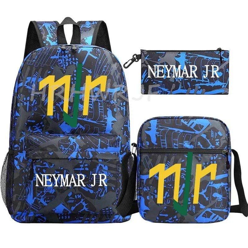 sacs à dos neymar, lot de 3, grand sac de voyage pour adolescents, sac d'école, sac à dos de sport, sac à dos décontracté en nylon classique pour ordinateur