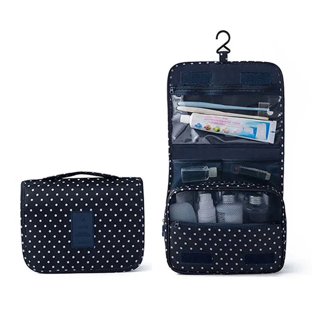 nouveau sac de rangement de maquillage de voyage sac à cosmétiques en nylon pour femmes sacs de maquillage de voyage suspendus kits d'organisation de toilette de lavage sacs de rangement