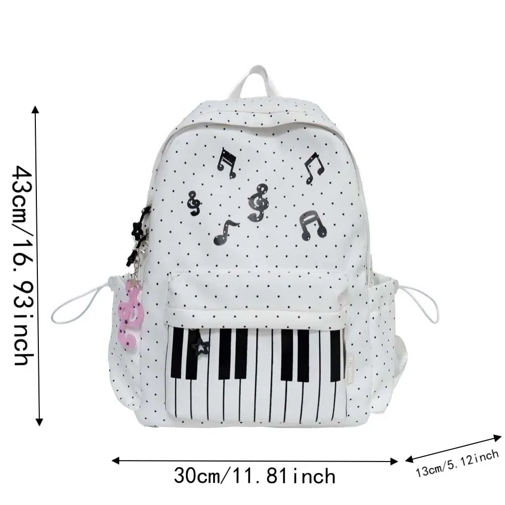 sac à dos pour piano en nylon, multi-poches, design léger, sac à dos pour clavier, résistant à l'usure, grande capacité, sac pour notes de musique, voyages de week-end