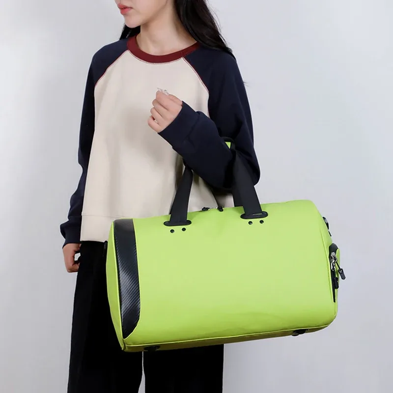 sac de voyage personnalisé avec logo, sac à bagages avec nom imprimé, séparation sèche et humide, sac de sport bricolage