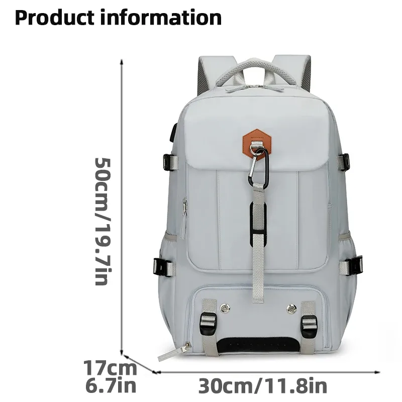 sac à dos de voyage pour l'extérieur, sac à dos de camping imperméable de 50 l pour femmes et hommes, sac à dos avec compartiment pour chaussures