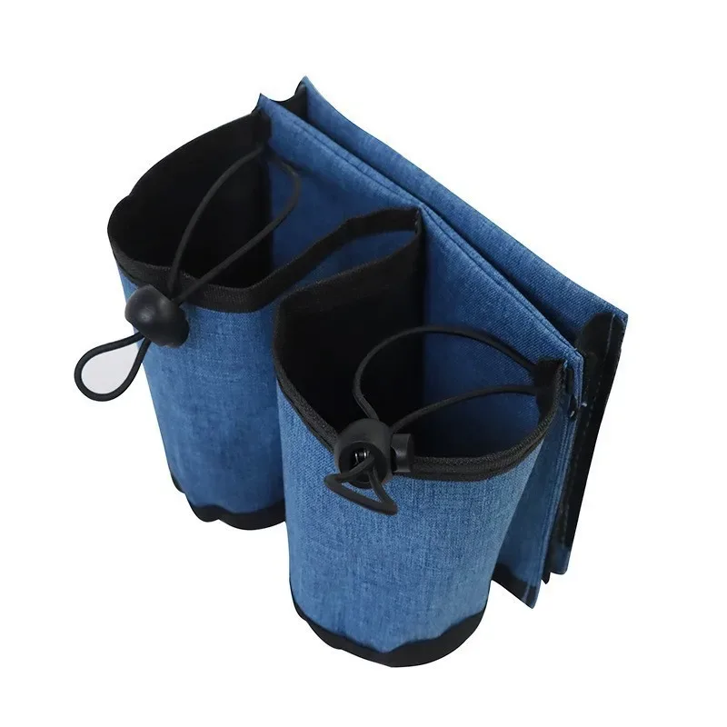 porte-gobelets pliable tissu oxford gris noir rose voyage organisation accessoires bagage traversée affaires familiale