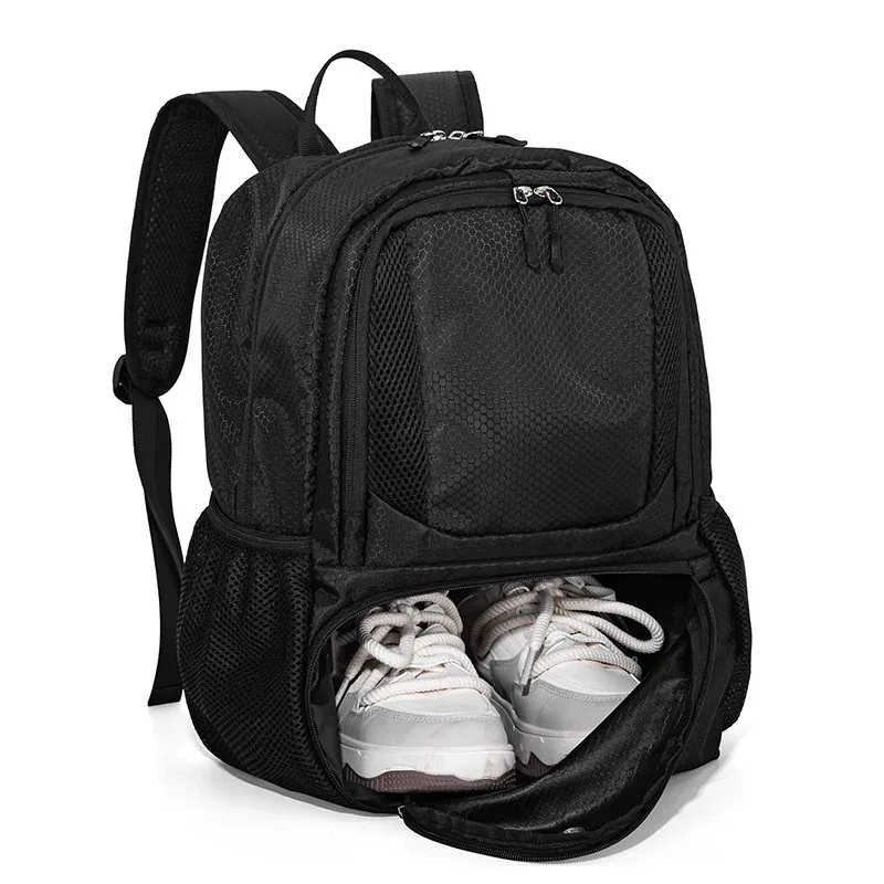 grand sac à dos de basket-ball, sac de sport avec porte-balle séparé, compartiment à chaussures adapté au football, volley-ball, la natation, la salle de sport, les voyages