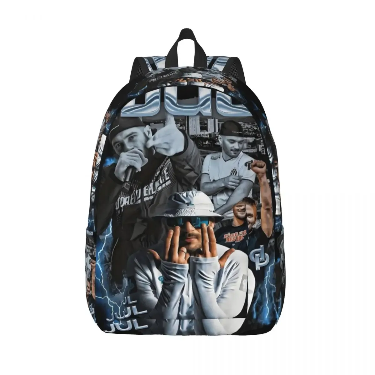 sacs à dos personnalisés en toile pour chanteur français jul, pour femmes et hommes, sac étanche pour école, collège, marseille, sac à livres imprimé
