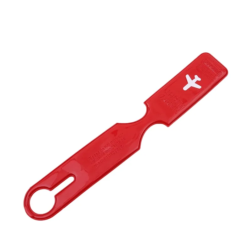 étiquette de bagage portable de couleur unie, porte-valise créatif, étiquettes d'embarquement, accessoires de voyage