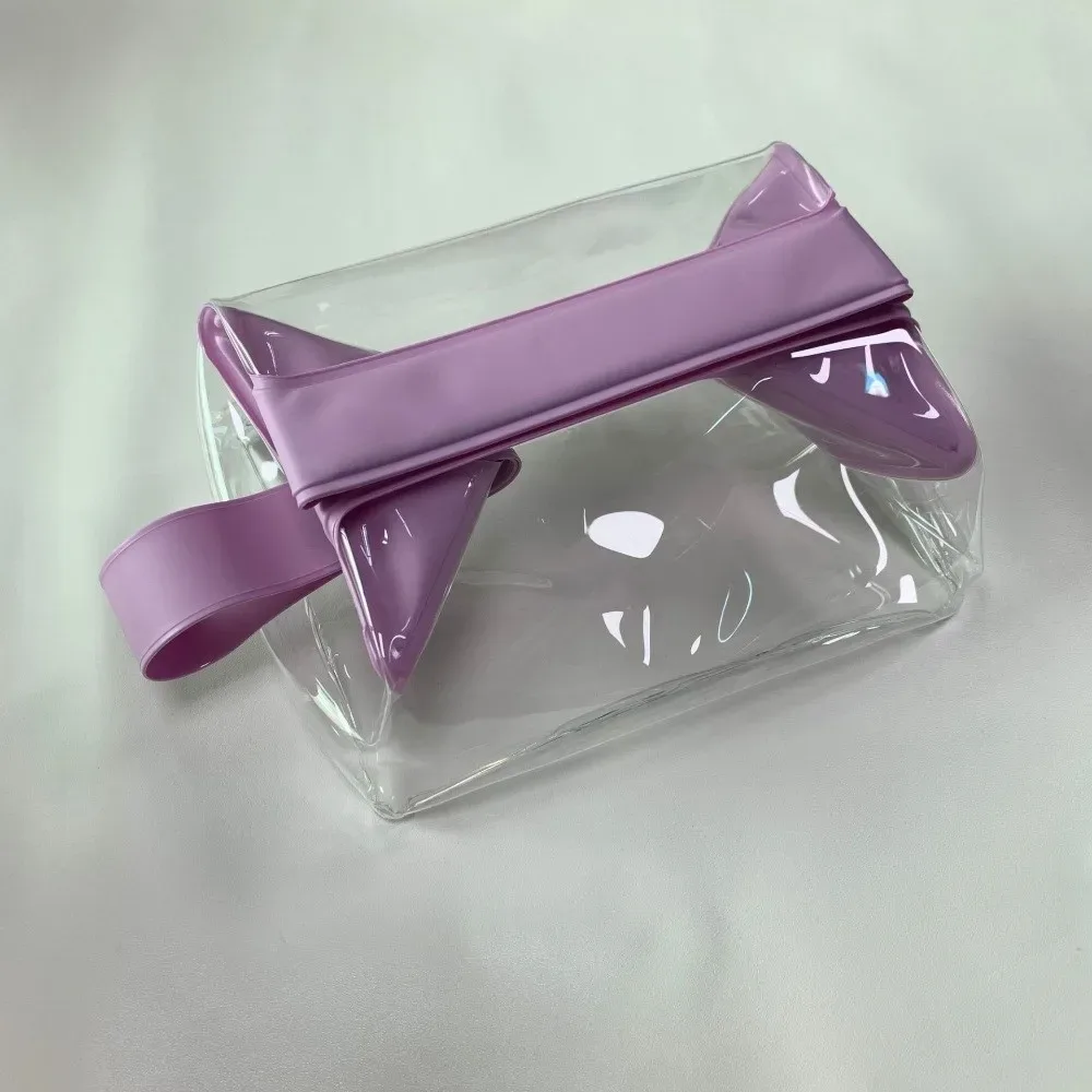 sacs de toilette transparents avec fermeture magnétique, sac de maquillage étanche en pvc, pochette cosmétique de grande capacité pour femmes et hommes en voyage