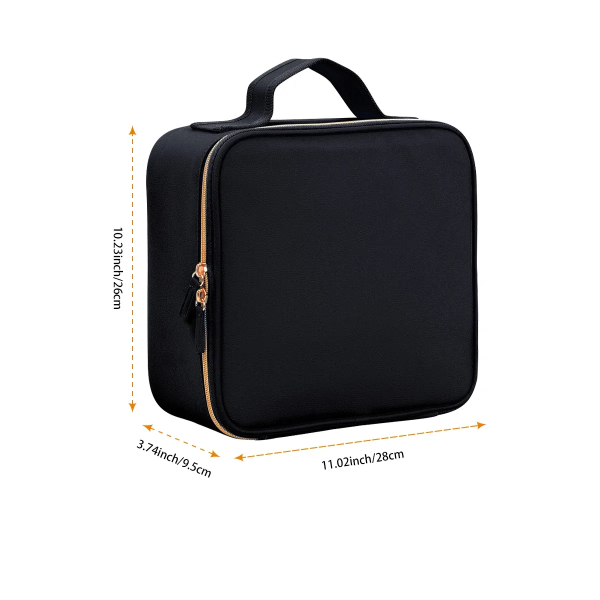 uozl organisateur de vernis à ongles de 42 bouteilles, sac de rangement de vernis à ongles portatif en cuir pu, adapté aux amateurs de nail art et aux manucure
