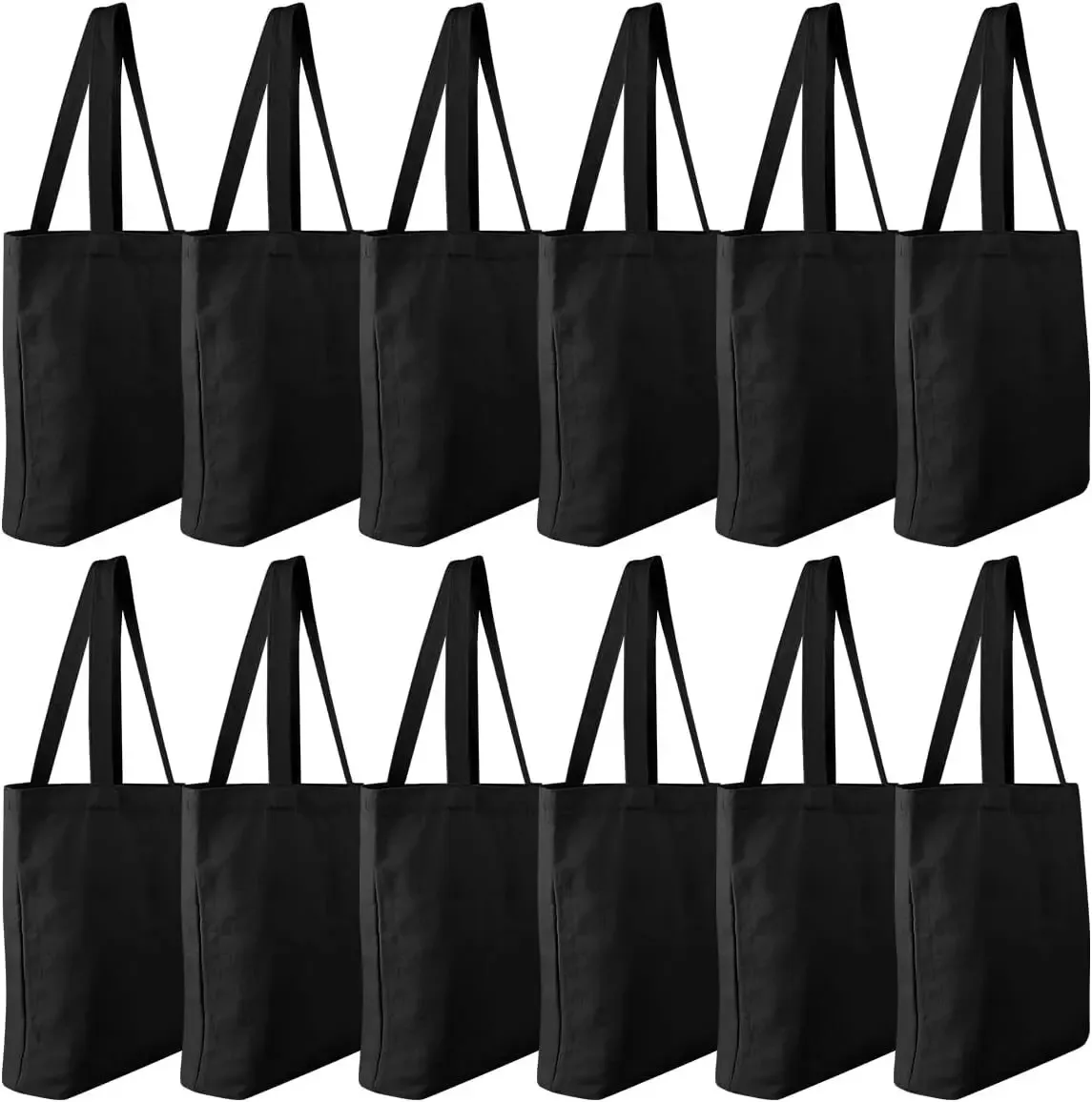 sacs fourre-tout en toile, 5 paquets, vente en gros, robustes, réutilisables, pour épicerie, 12.2x14.2 pouces, sacs en coton vierges en vrac pour le shopping, artisanat de décoration
