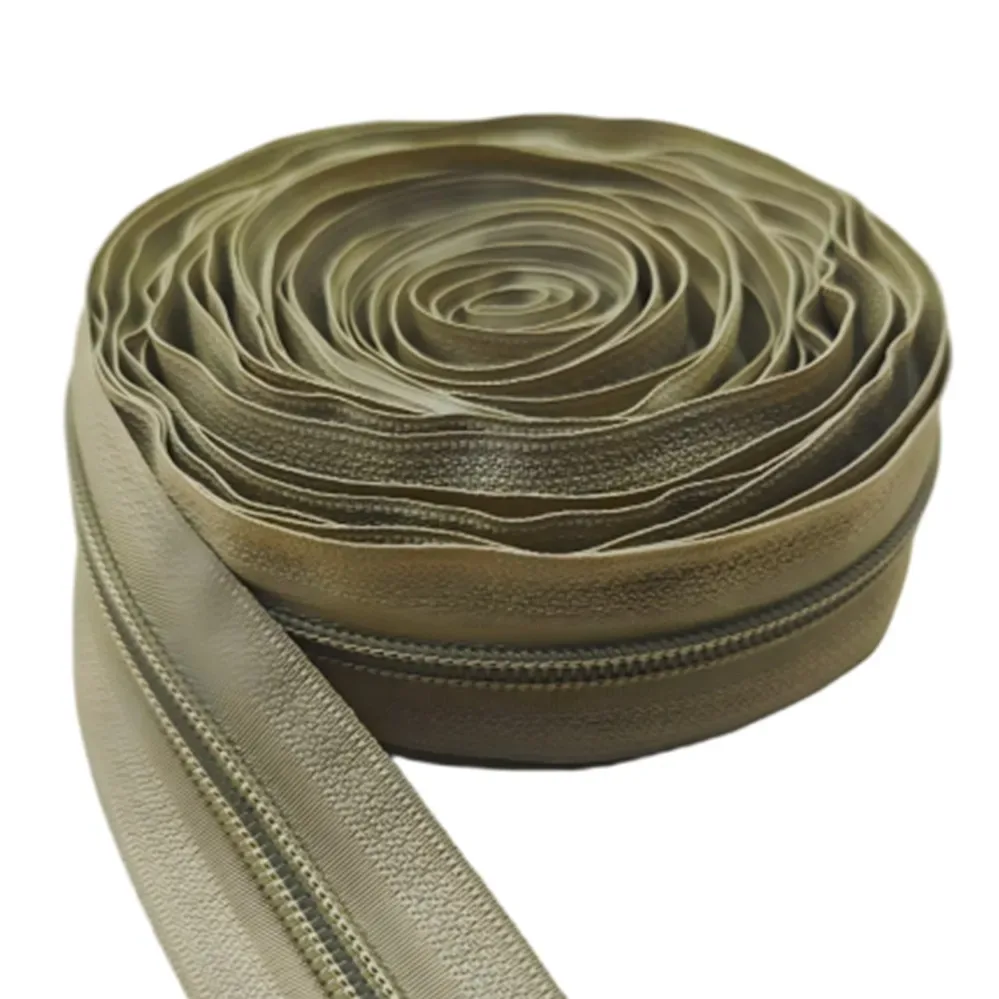 5 #   ruban de fermeture éclair en nylon arc-en-ciel sans curseur, 1-10m, fermetures éclair au mètre, kit de réparation de fermetures éclair pour sacs et fournitures