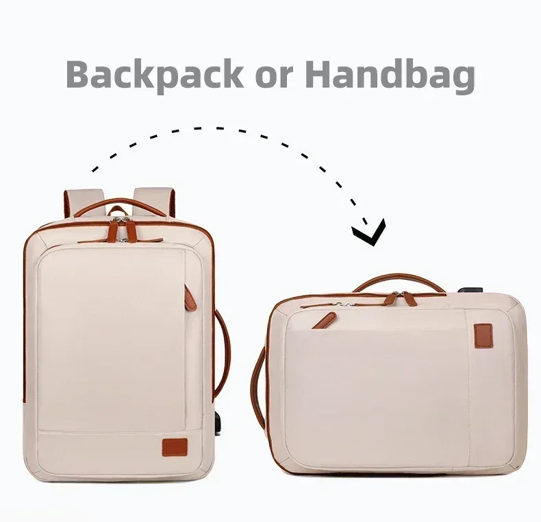 sac à dos d'affaires étanche pour femmes, sac pour ordinateur portable, sac de banlieue pour week-end avec port usb, sacs pour étudiants, sac de jour de voyage