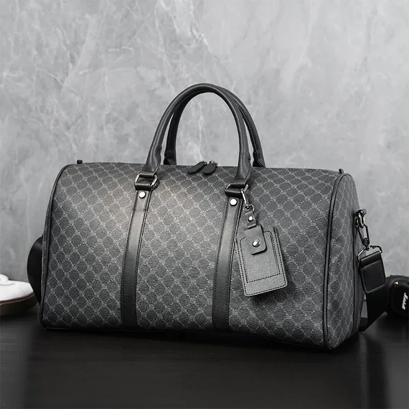 sac de voyage fourre-tout en cuir pour hommes et femmes, sac à main de fitness, sacs initiés par un homme, grand fourre-tout d'affaires, sac à bagages, mode