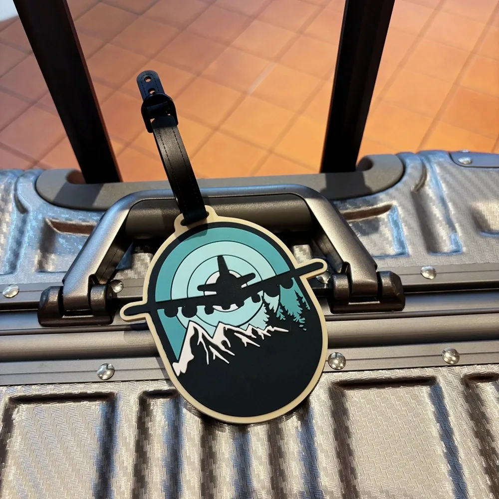 1 pièce étiquette de bagage en forme d'animal sur pied, personnalisable avec nom, pour sac, pendentif, idéal pour la saison des diplômes, pendentif de voyage, cadeau, idée pour bagages d'aéroport