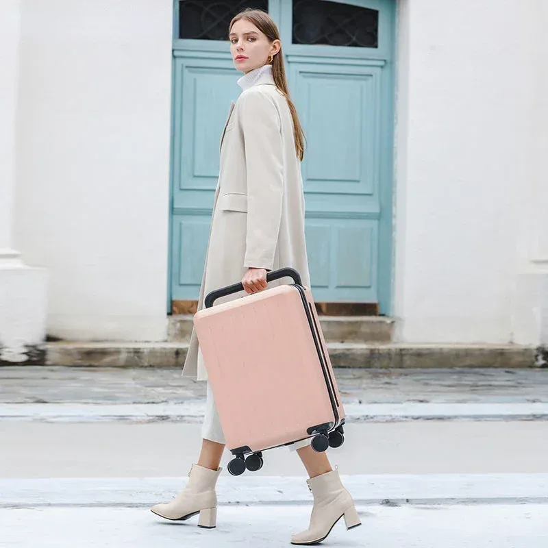 valise de voyage à roulettes universelle pour femmes, valise à roulettes, bagage à main, étui à bagages trolley, 20 po, 22 po, 24/26 po