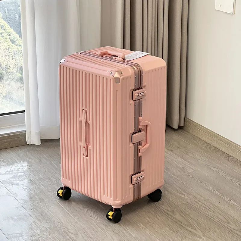 suhimu valise large poignée valise de voyage hommes 20 24 26 bagage à main femmes pc cadre en aluminium boîtier de chariot